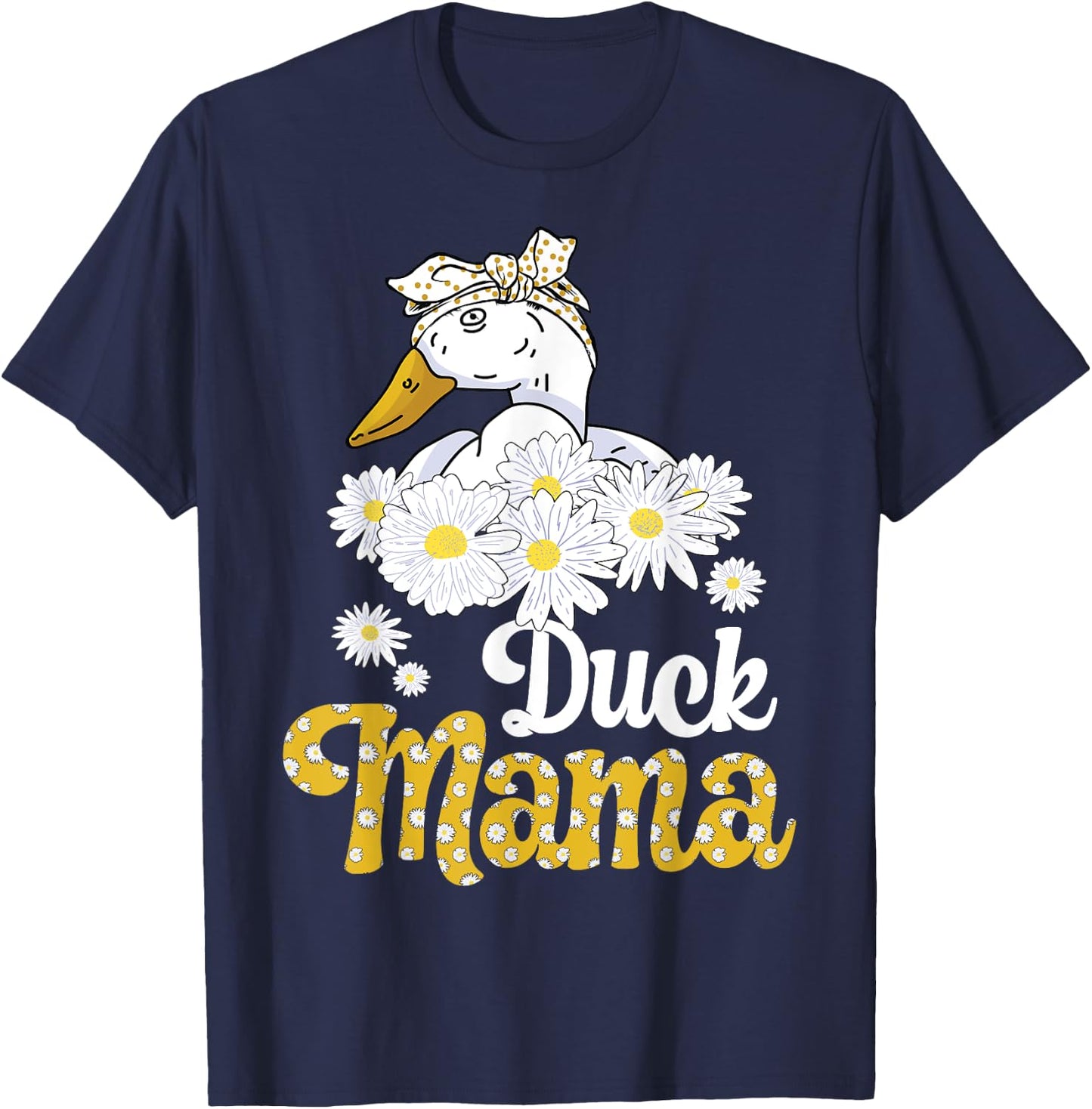 Duck Mama Funny Duck Lover Owner Farmer T-Shirt - T-Shirt | Navy