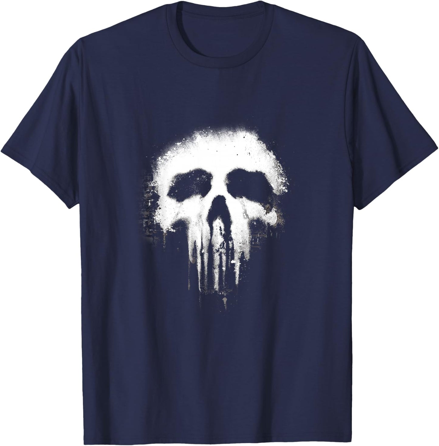 Kids Marvel The Punisher Grunge Skull Logo Kids Graphic T-Shirt - T-Shirt | Navy