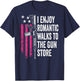 I Enjoy Romantic Walks To The Gun Store - Guns (BACK) T-Shirt - T-Shirt | Navy