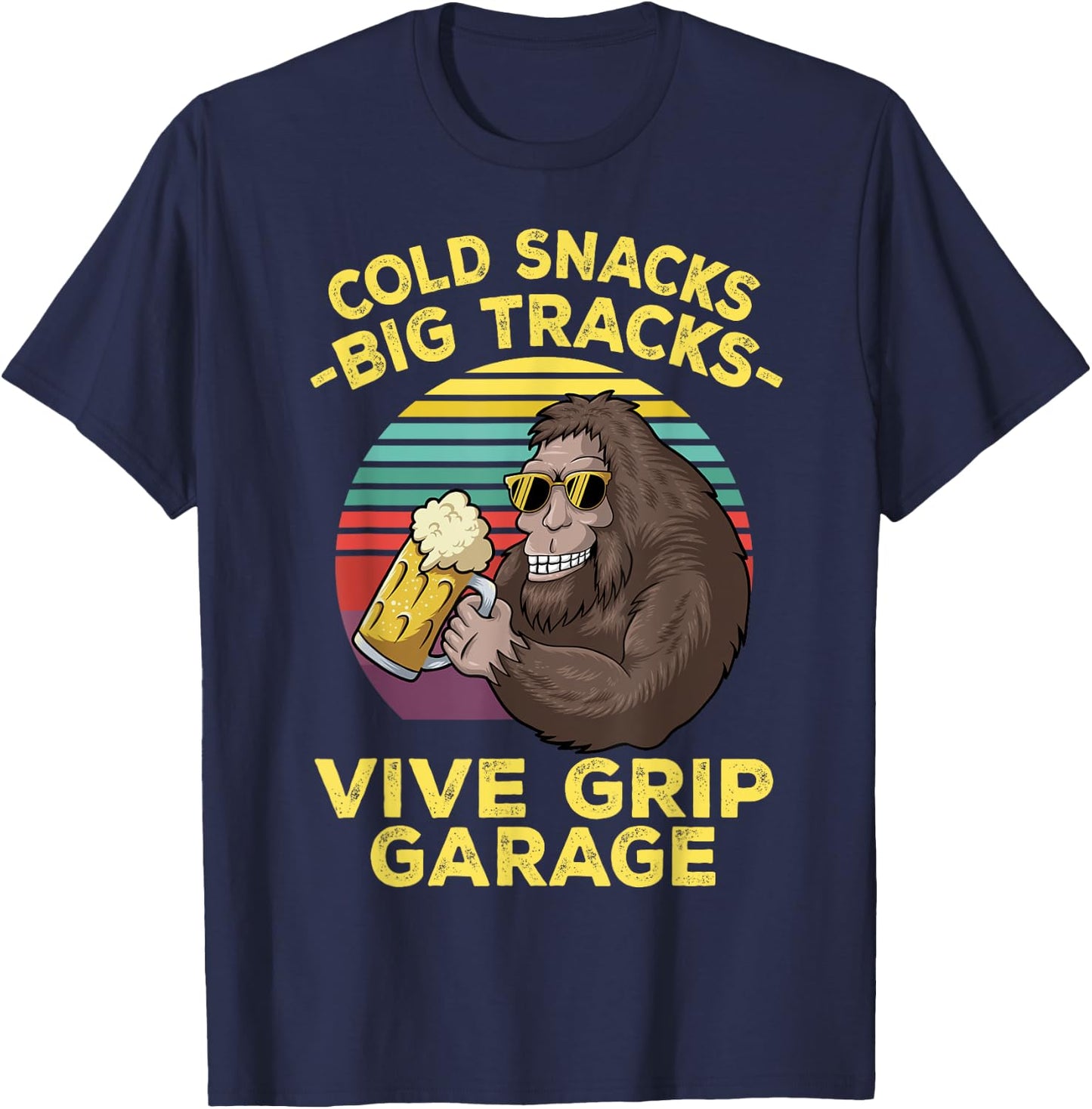 Cold Snacks -Big Tracks- Vice Grip Garage Classic Costume T-Shirt - T-Shirt | Navy
