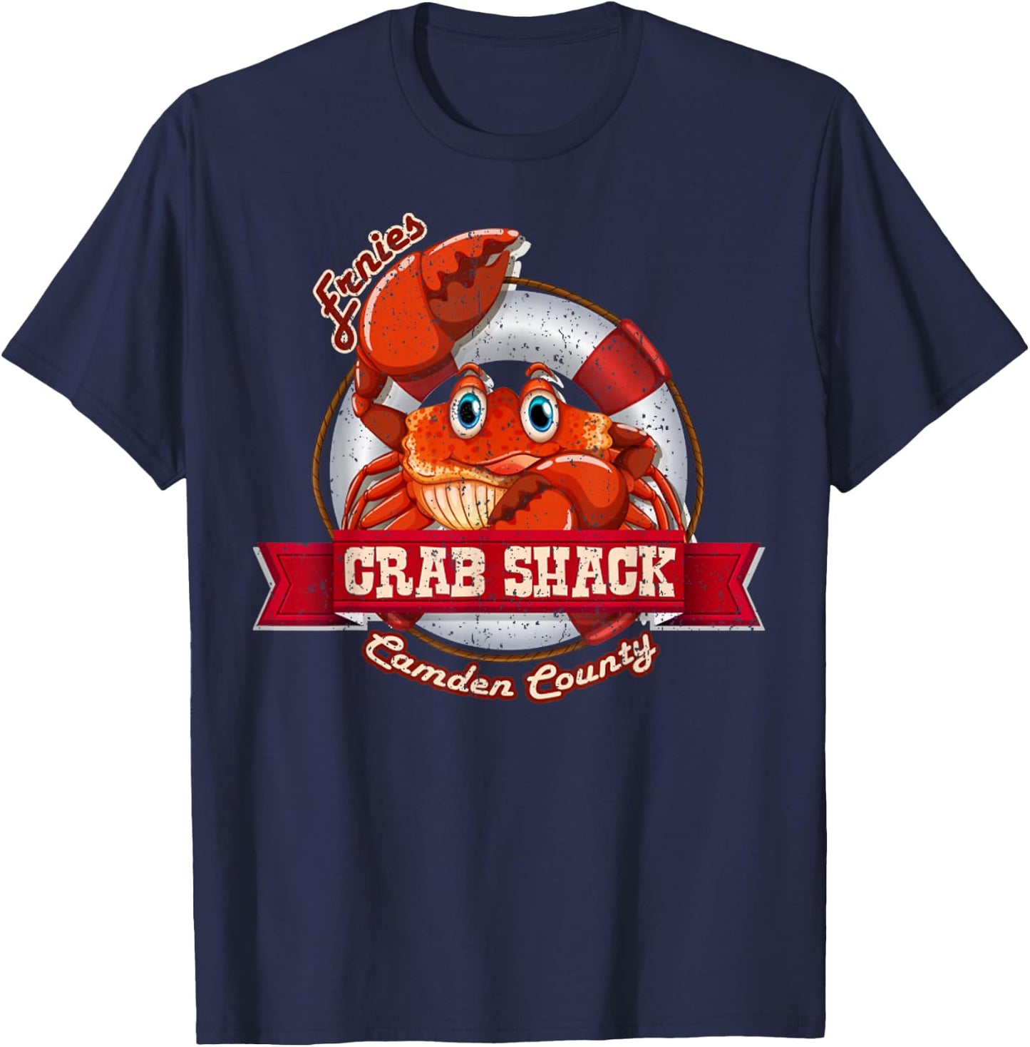 Vintage The Crab Shack From My Name Is Earl T-Shirt - T-Shirt | Navy