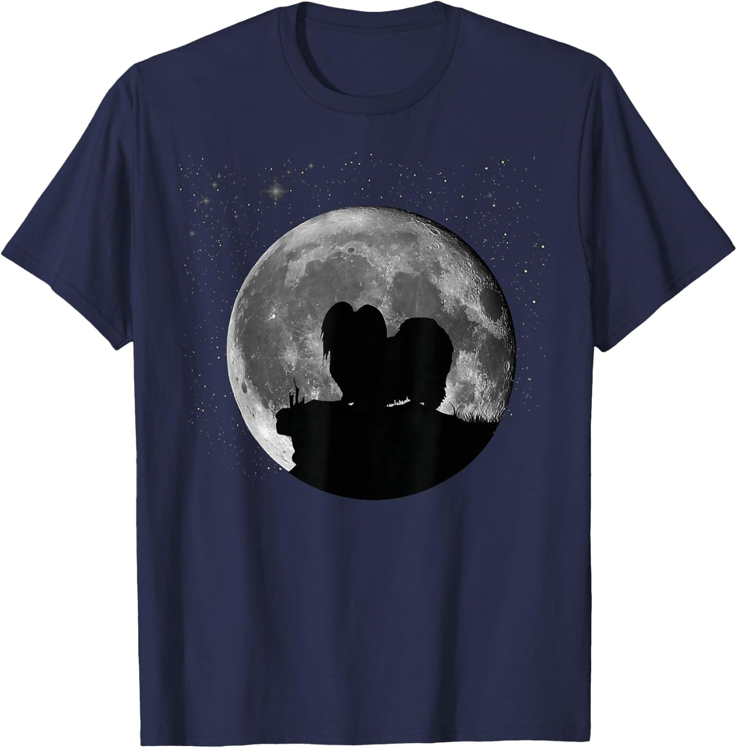 Mi-Ki Dog Moon T-Shirt - T-Shirt | Navy