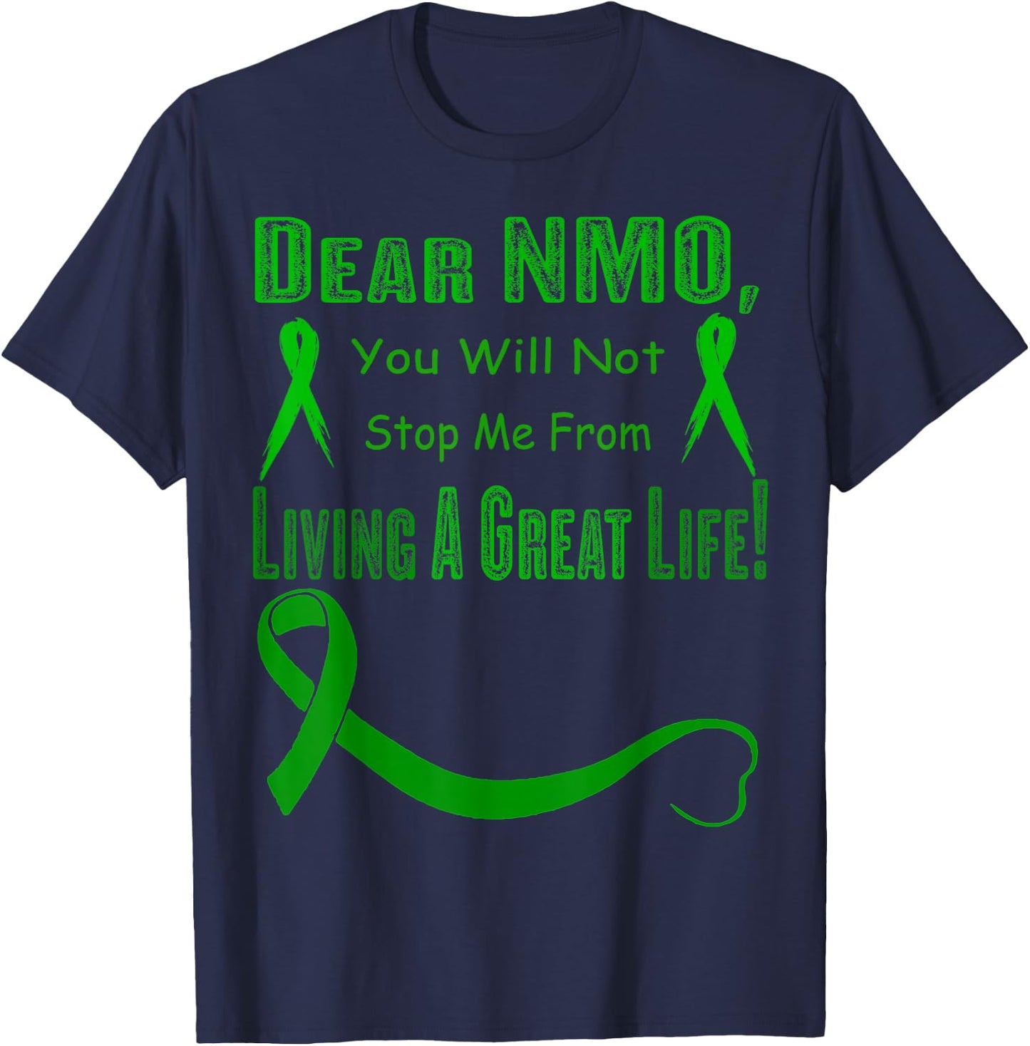 neuromyelitis optica Awareness T-Shirt - T-Shirt | Navy