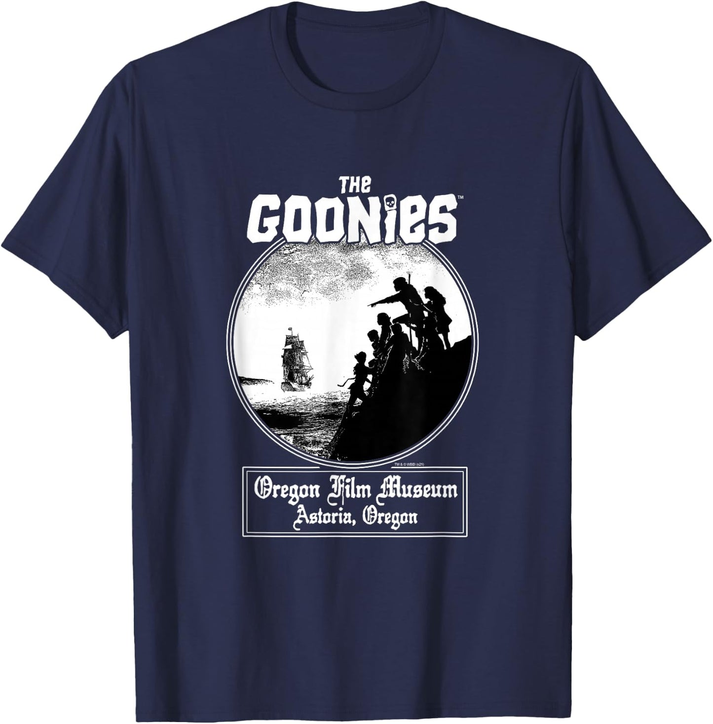 The Goonies Oregon Film Museum Astoria, Oregon Movie T-Shirt - T-Shirt | Navy