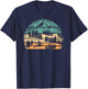 Retro Camping Outdoor Nature Mountain Camper Hiking Men T-Shirt - T-Shirt | Navy