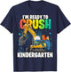 Kindergarten Excavator Construction Back to School Shirt Boy T-Shirt - T-Shirt | Navy