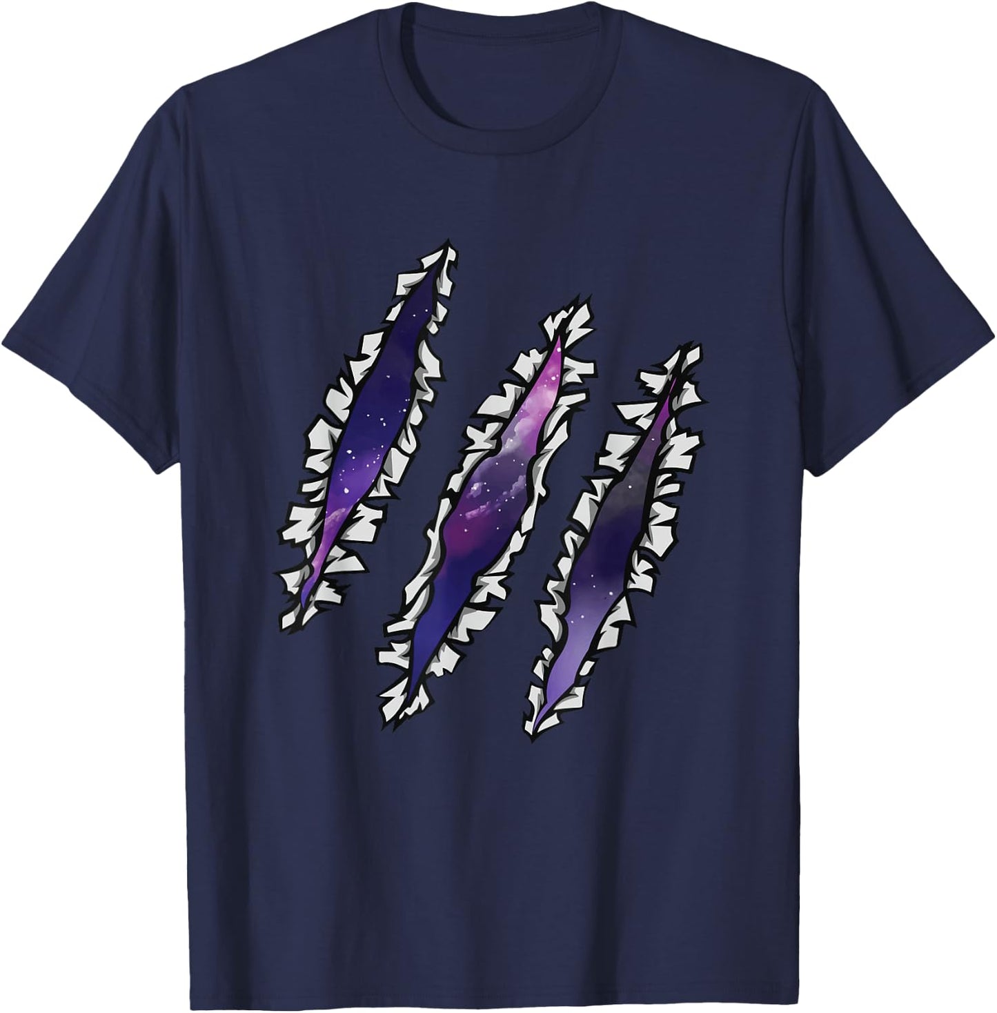 Scratch Galaxy Space T-Shirt - T-Shirt | Navy