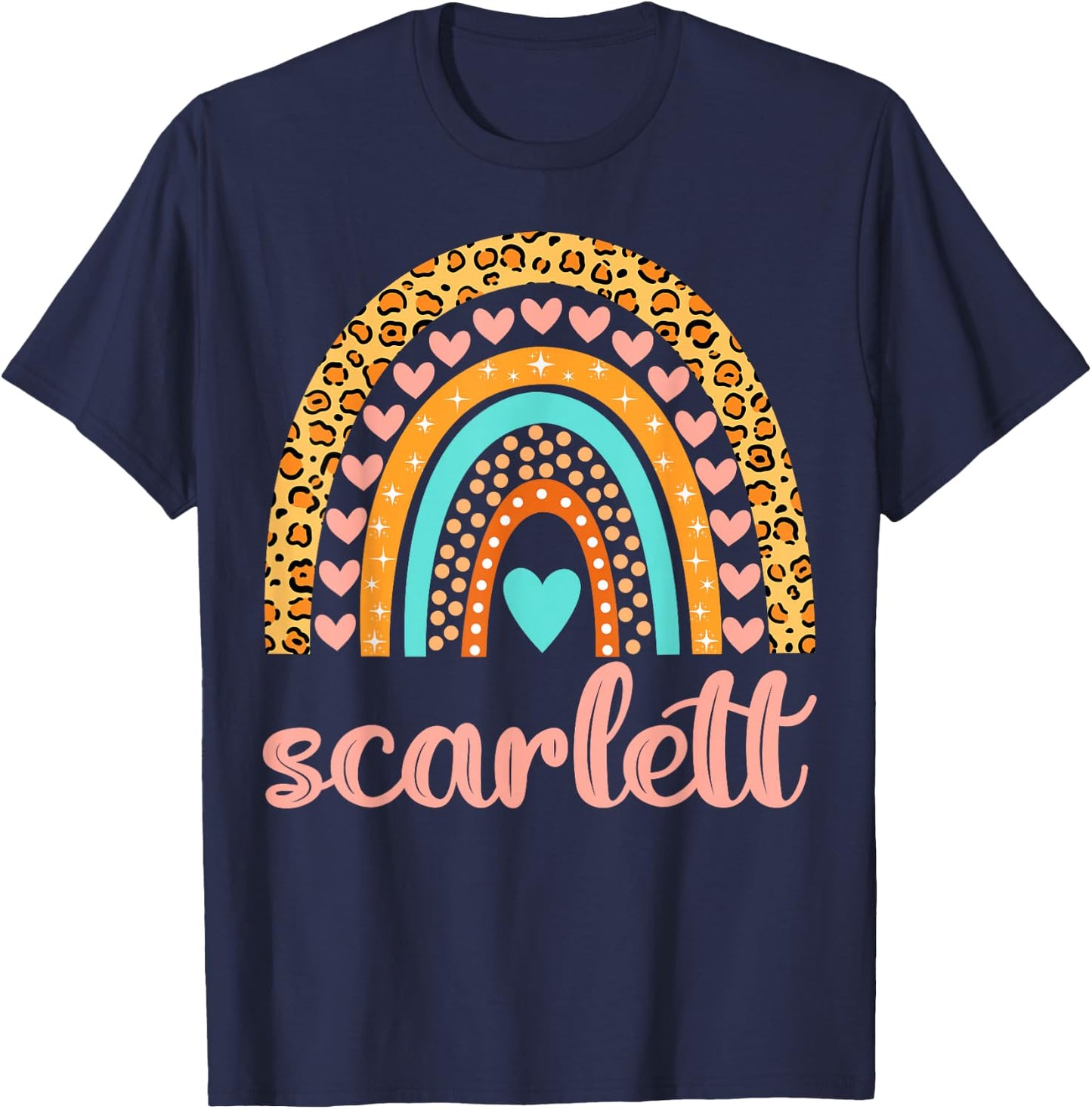 Scarlett Scarlett Name Birthday Shirt Gift T-Shirt - T-Shirt | Navy