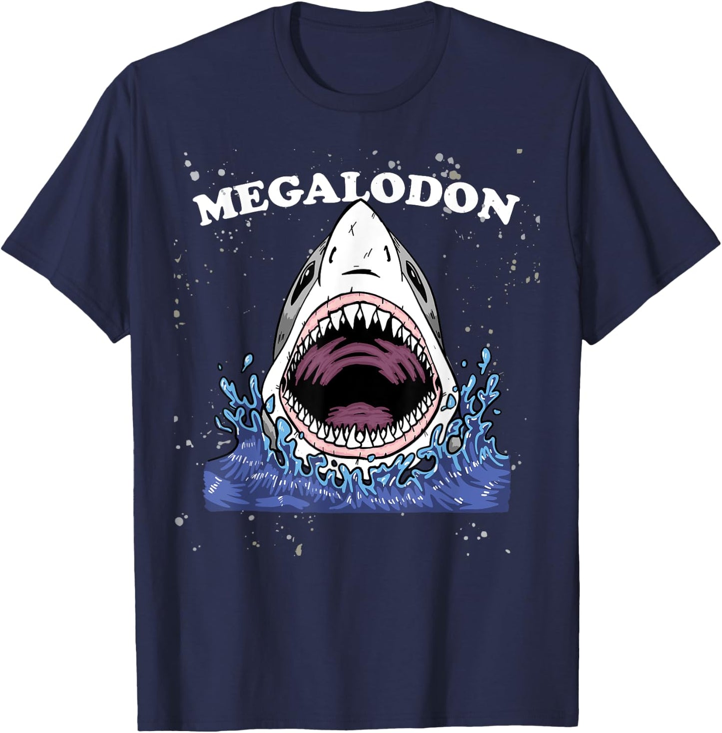 Giant Shark Megalodon Shirt Monster Retro Shark for Kids T-Shirt - T-Shirt | Navy