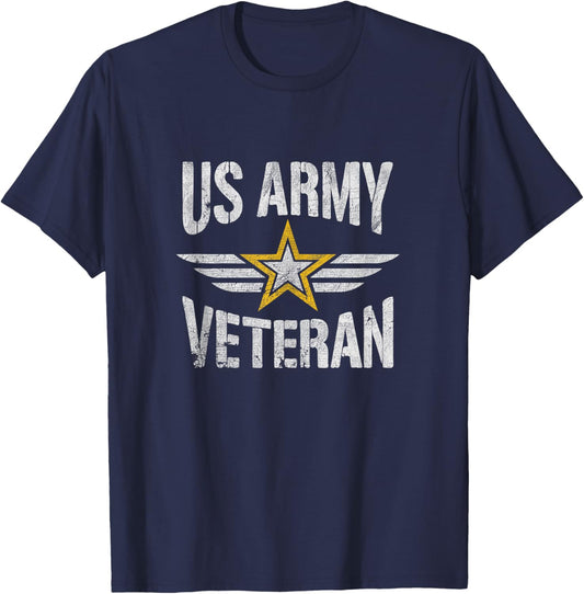 Army Veteran T Shirts Women - US Army Veteran T-Shirt - T-Shirt | Navy