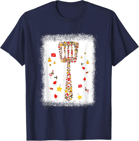 YXen Wooden Spatula Christmas Pajama Merry Xmas Cooking Mom T-Shirt - T-Shirt | Navy