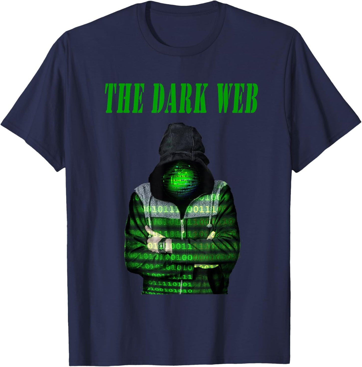 The Dark web, classified anonymous t shirt T-Shirt - T-Shirt | Navy
