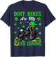 Dirt Bikes Are My Lucky Charms Dirt Bike St. Patrick's Day T-Shirt - T-Shirt | Navy
