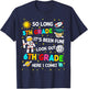 So long 5th grade its been fun astronaut space graduation T-Shirt - T-Shirt | Navy