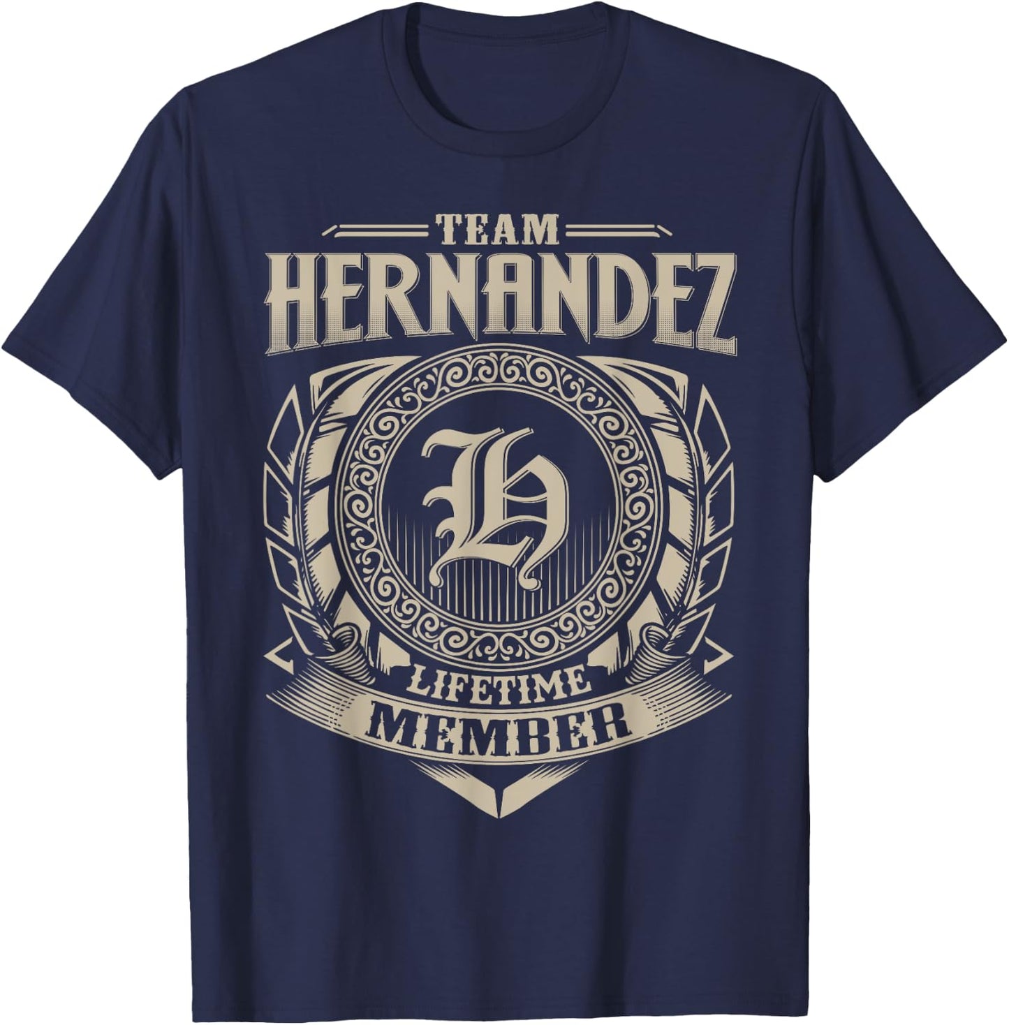 Team HERNANDEZ Lifetime Member Vintage HERNANDEZ Family T-Shirt - T-Shirt | Navy