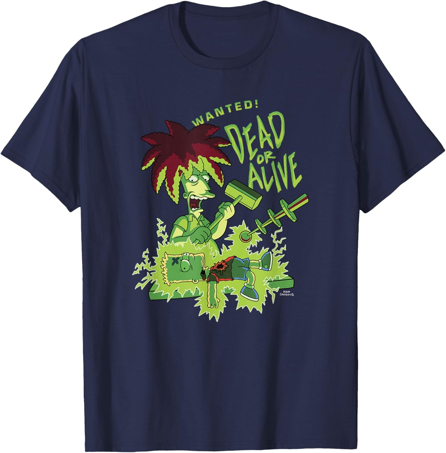 The Simpsons: Treehouse of Horror Halloween Sideshow Bob T-Shirt - T-Shirt | Navy