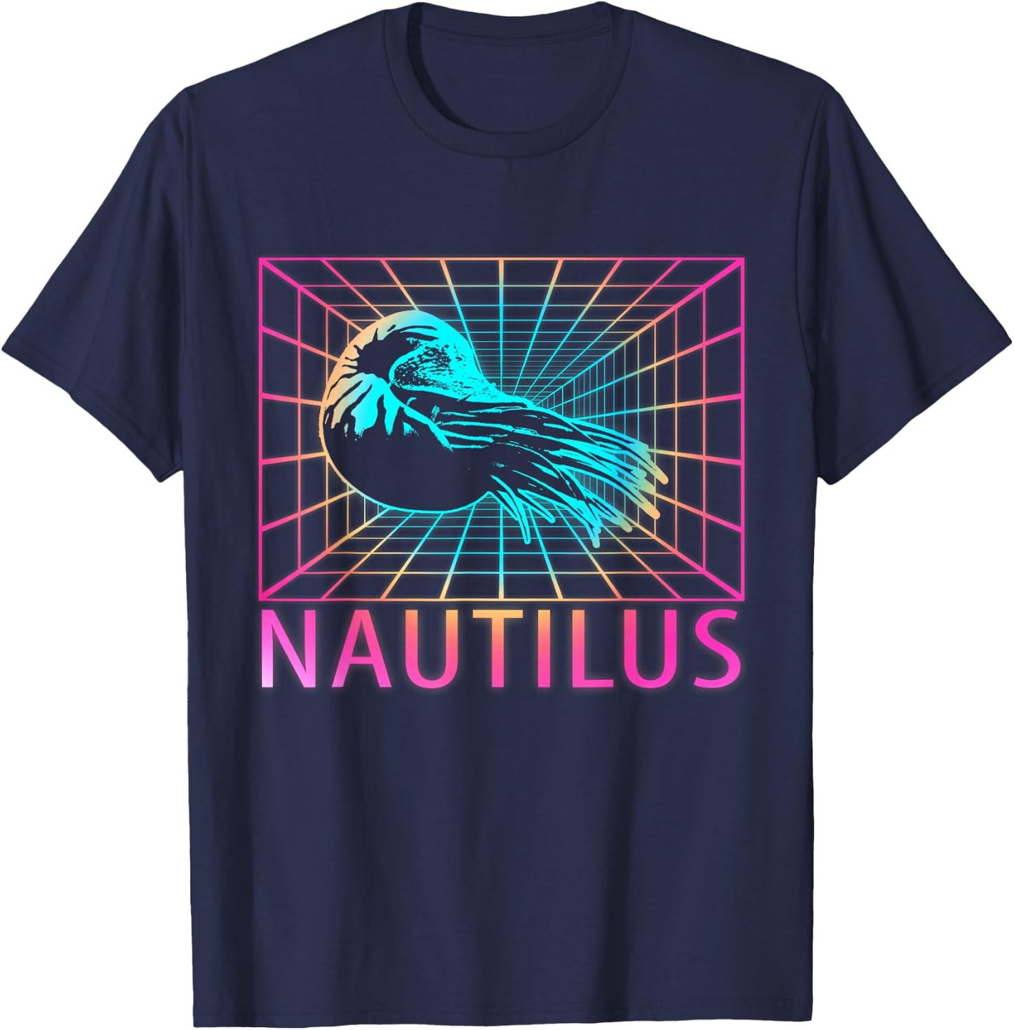 Nautilus Retro Gift T-Shirt - T-Shirt | Navy
