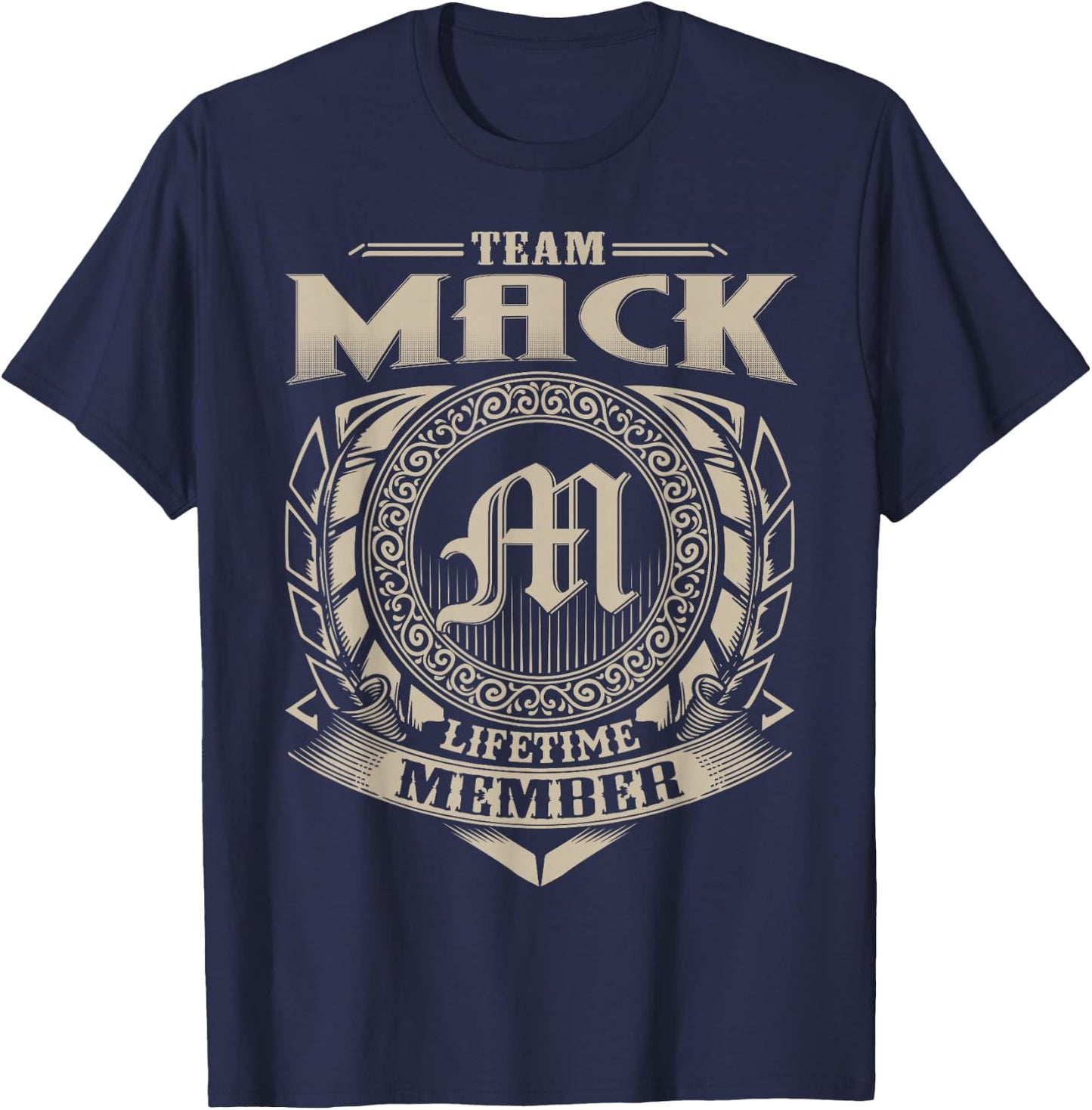 Team MACK Lifetime Member Vintage MACK Family T-Shirt - T-Shirt | Navy