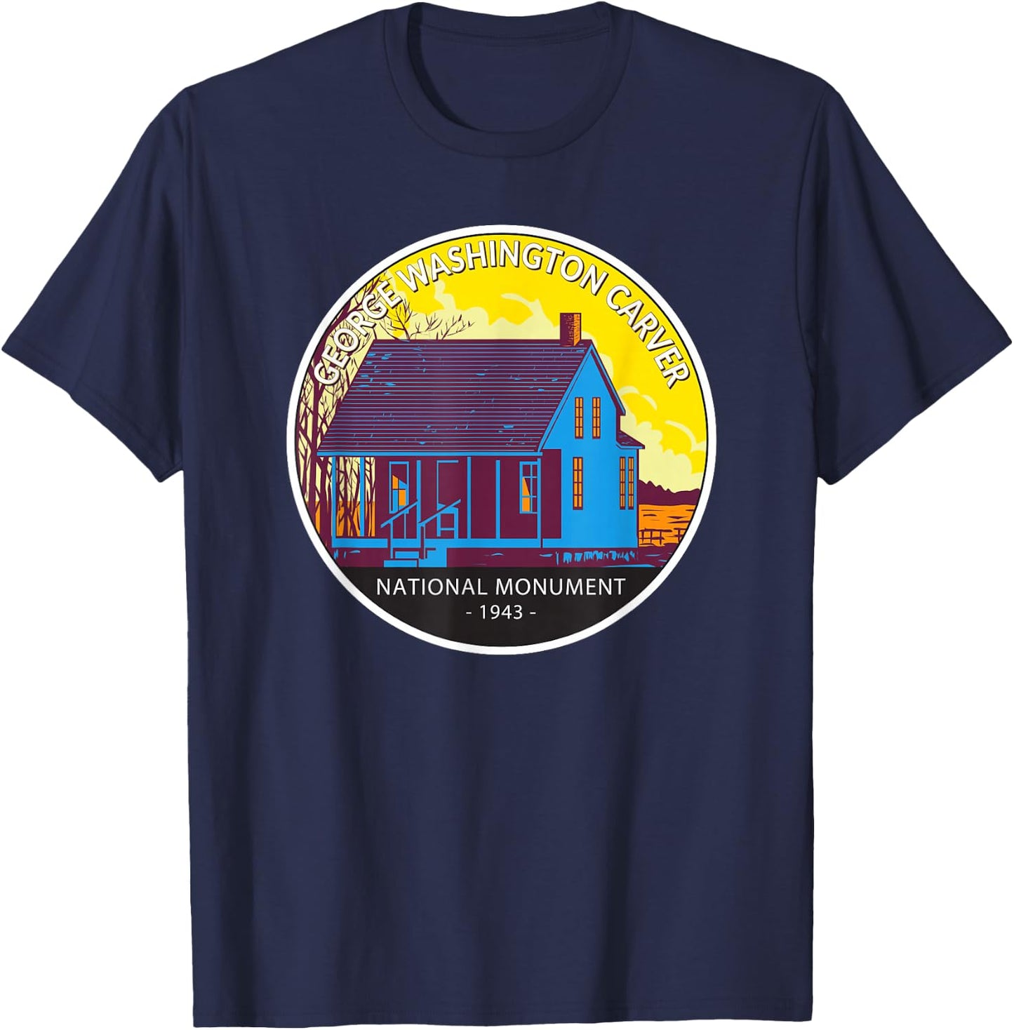 George Washington Carver National Monument Vintage T-Shirt - T-Shirt | Navy