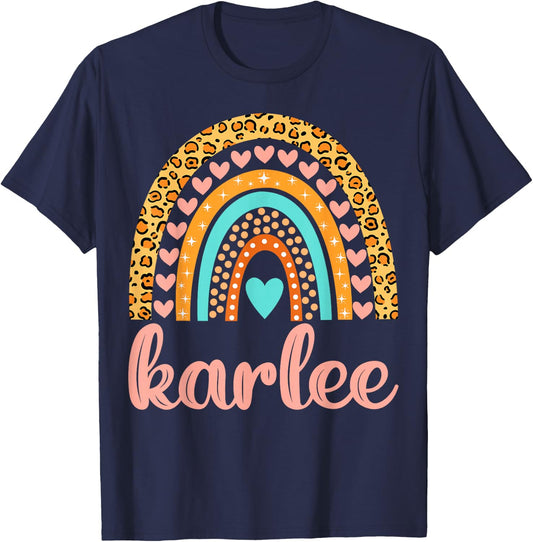 Karlee Karlee Name Birthday Shirt Gift T-Shirt - T-Shirt | Navy