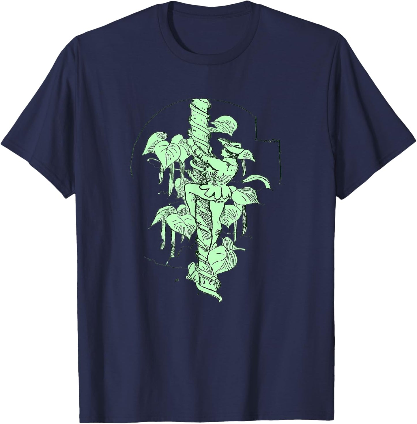Jack and The Beanstalk - Climbing Up T-Shirt - T-Shirt | Navy