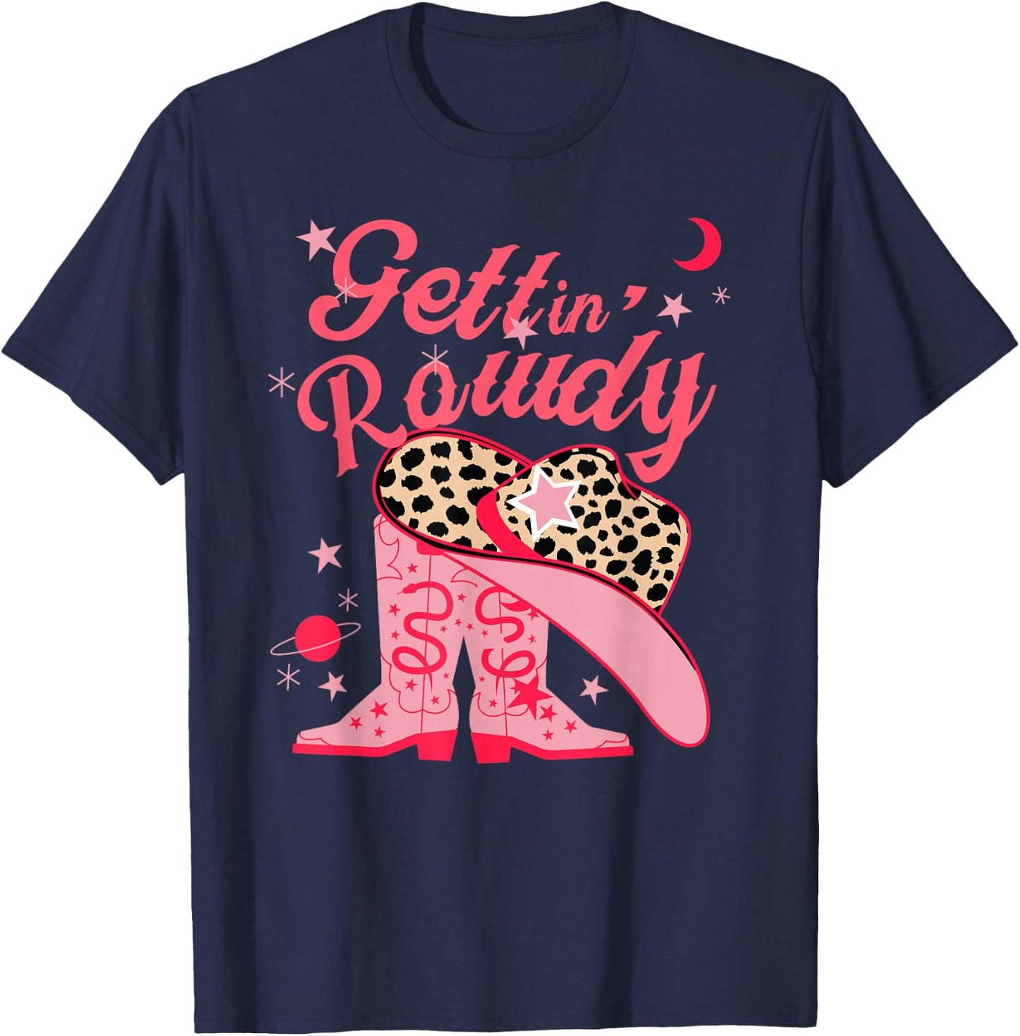 Getting Rowdy Getting Hitched Nashville Bachelorette Party T-Shirt - T-Shirt | Navy