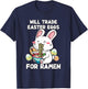 Will Trade Easter Eggs For Ramen - Anime Bunny Kawaii Easter T-Shirt - T-Shirt | Navy