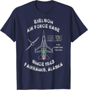 Eielson Air Force Base Specs T-Shirt - T-Shirt | Navy