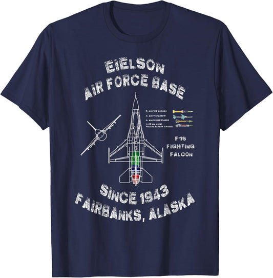 Eielson Air Force Base Specs T-Shirt - T-Shirt | Navy