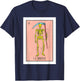 Retro La Muerte Lottery Card The Death Card Mexican Lottery T-Shirt - T-Shirt | Navy
