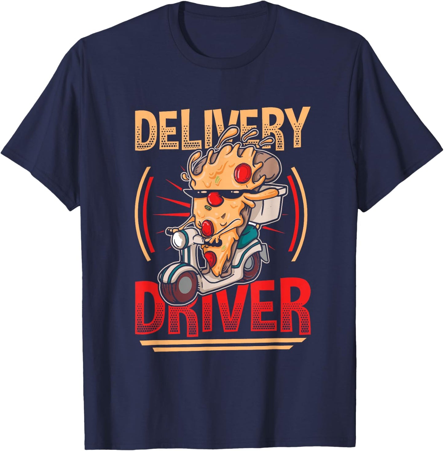 Pizza Delivery Driver T-Shirt - T-Shirt | Navy