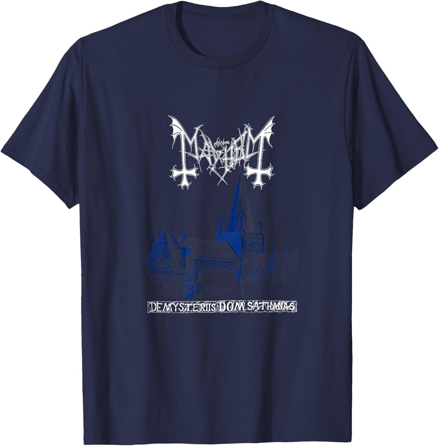 Mayhem - Official Merchandise - DeMysteriis T-Shirt - T-Shirt | Navy