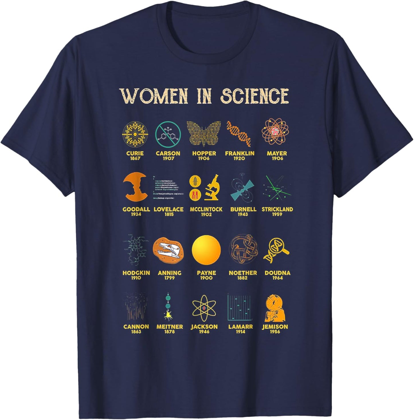 Women In Science T-Shirt - T-Shirt | Navy