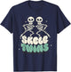 Halloween Matching Twins Skeletwins Funny Dancing Skeletons T-Shirt - T-Shirt | Navy