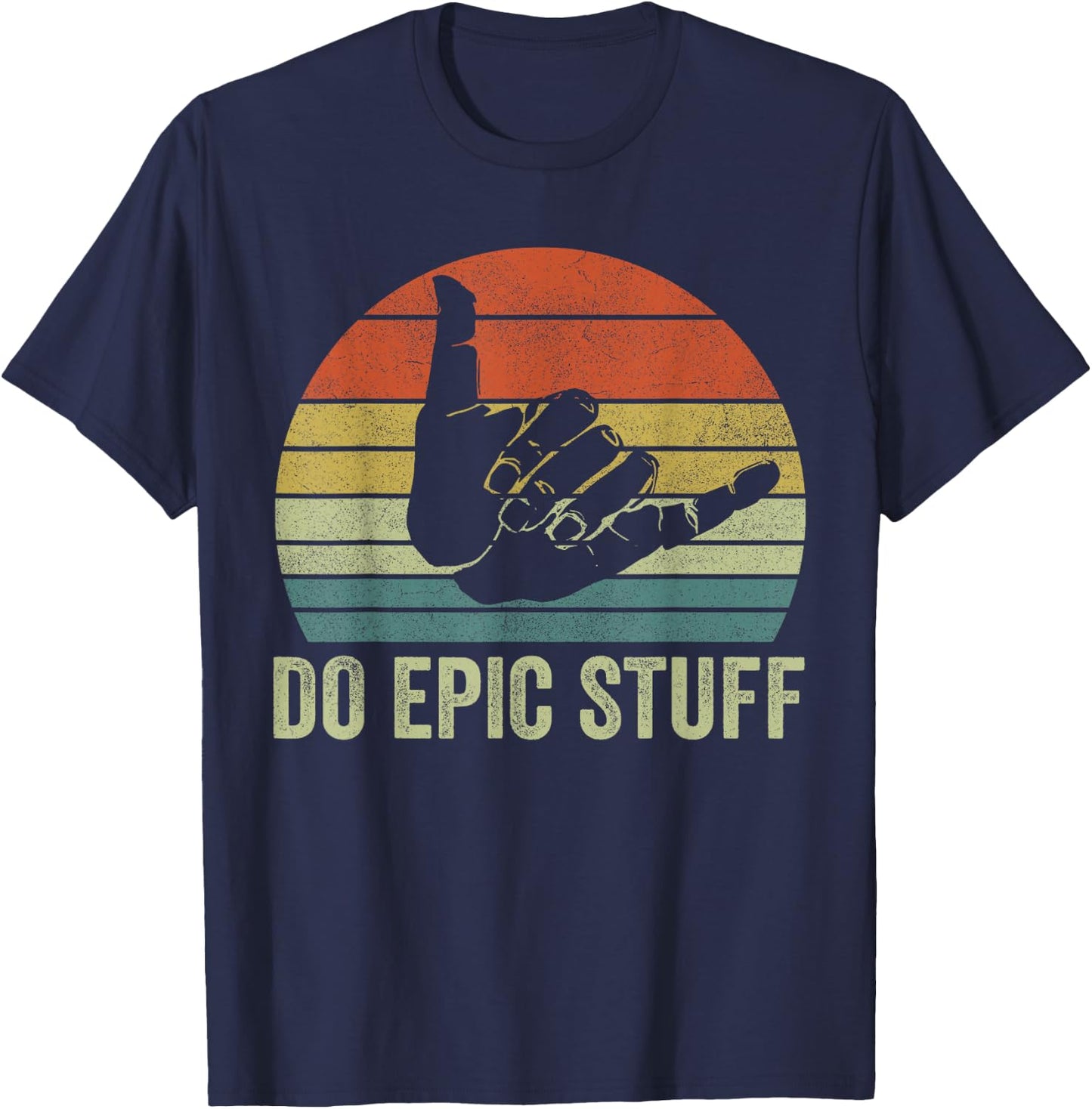 Beach Surf Do Epic Stuff Shirts, Windsurfing Surfer Men Boys T-Shirt - T-Shirt | Navy
