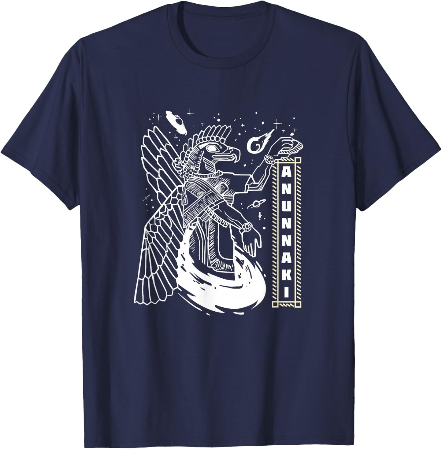 Anunnaki Sumerian Gift Pre-Astronautics T-Shirt - T-Shirt | Navy