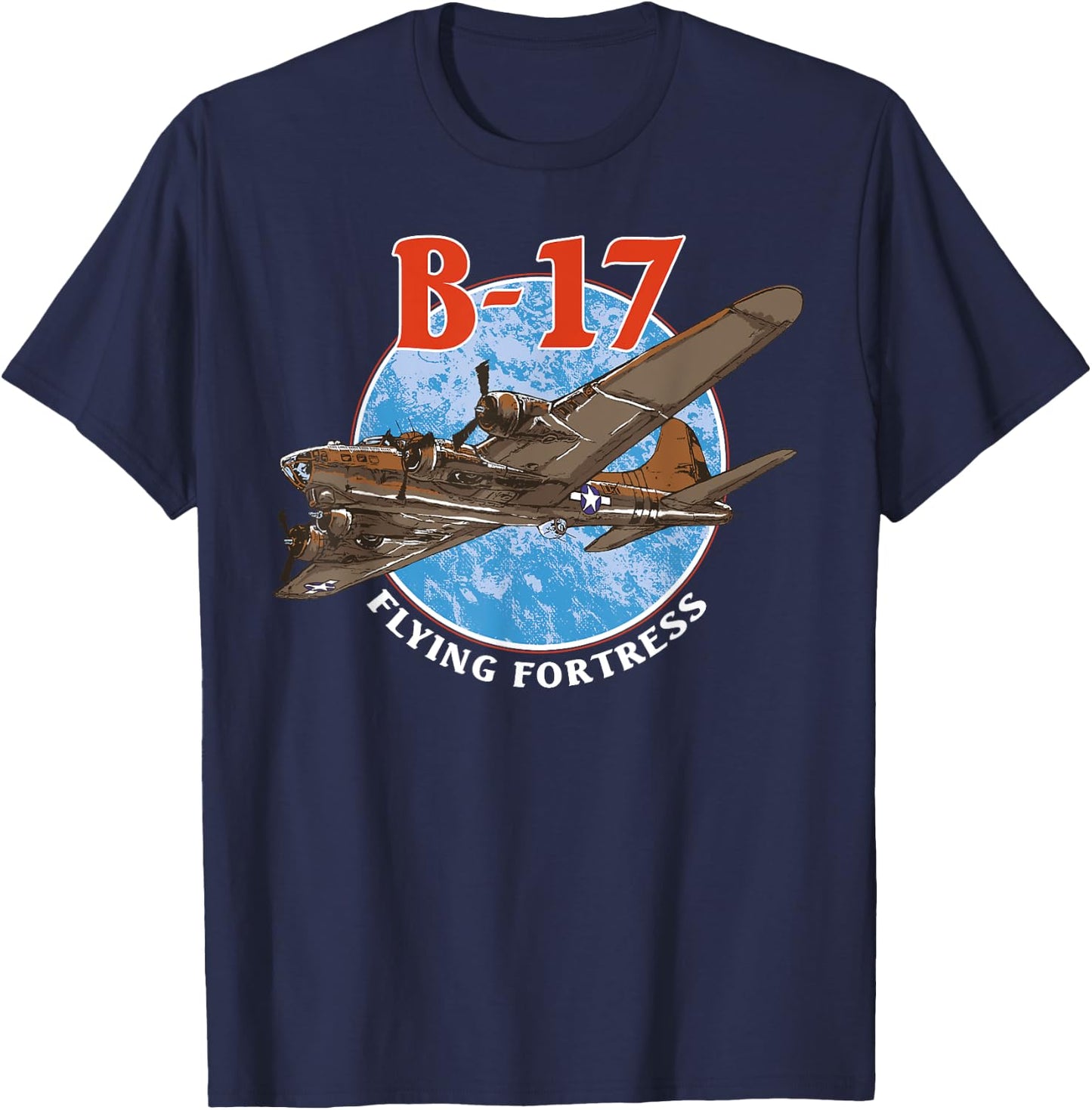 B-17 Flying Fortress World War 2 T-Shirt - T-Shirt | Navy