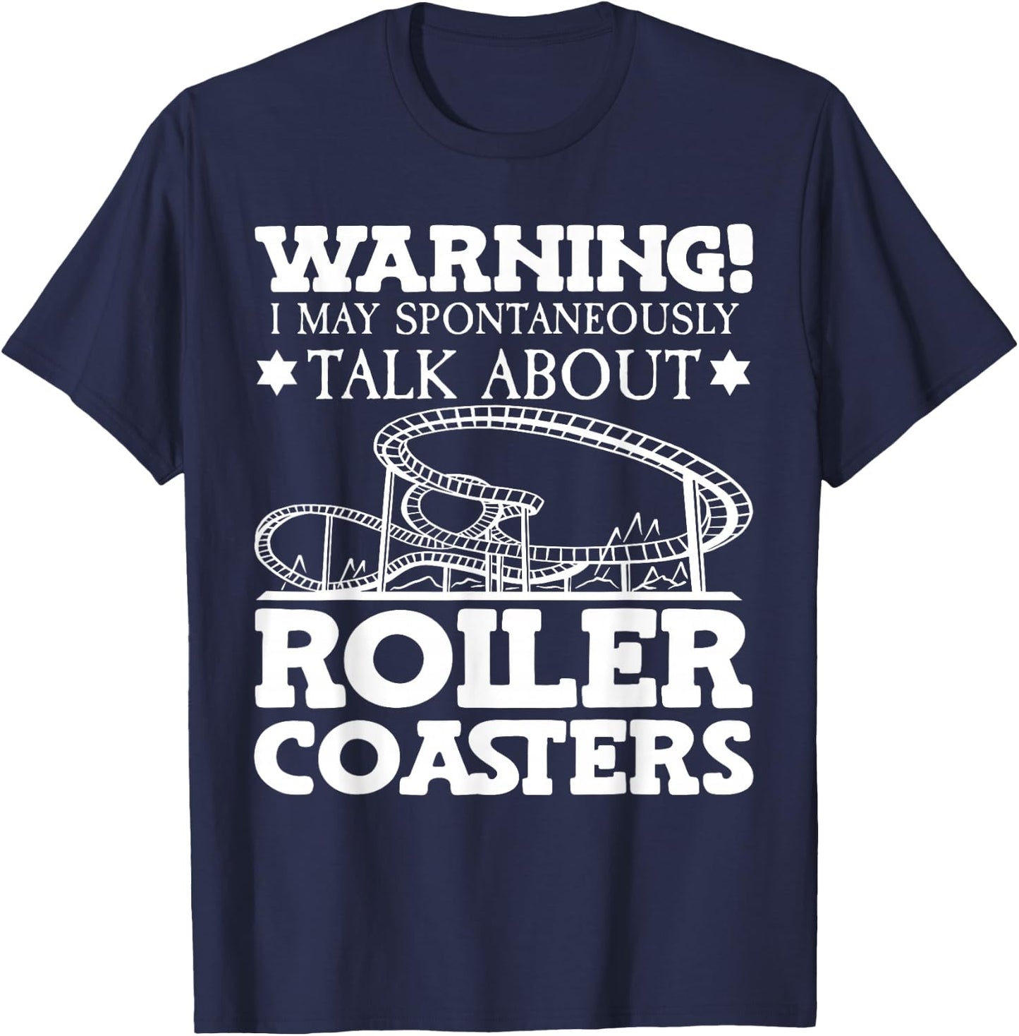 Funny Roller Coaster T-Shirt - T-Shirt | Navy