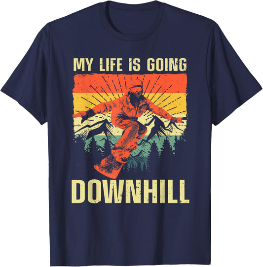 Cool Snowboarding Art Women Snowboard Snowboarder T-Shirt - T-Shirt | Navy