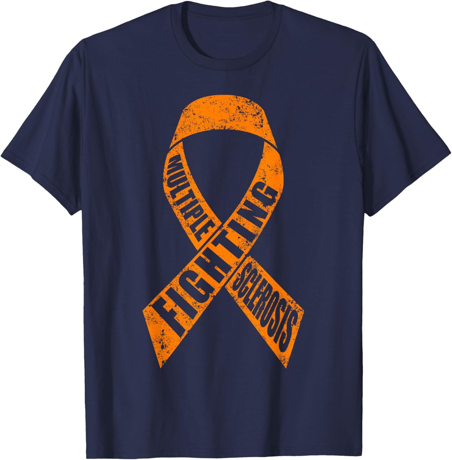 Fighting Multiple Sclerosis Awareness T-Shirt - T-Shirt | Navy
