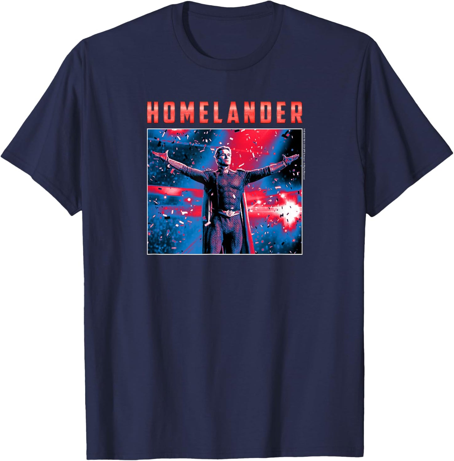 The Boys Season 4 Homelander Political Campaign Stage T-Shirt - T-Shirt | Navy
