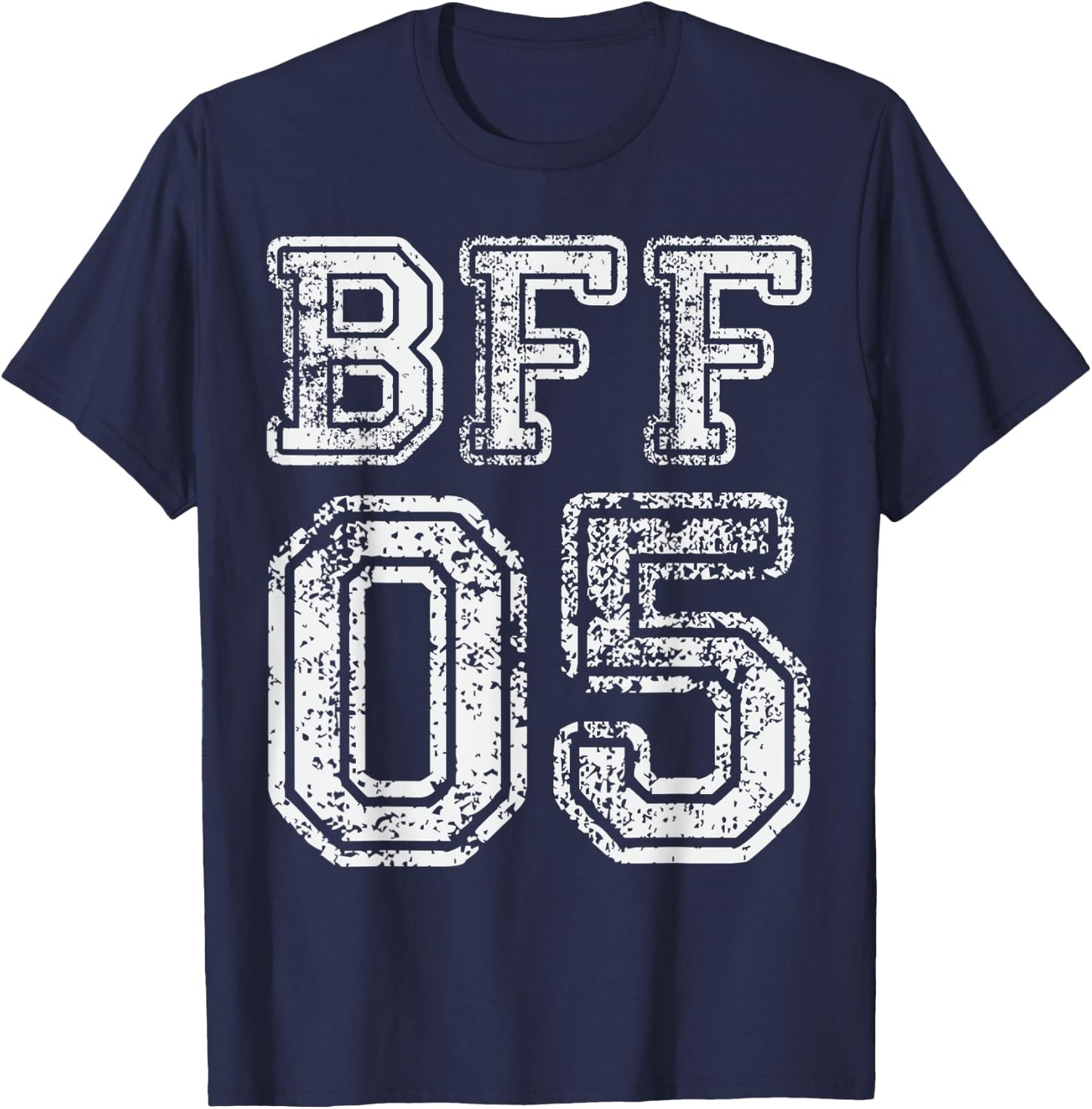 BFF 05 Best Friends Matching National Friendship Day T-Shirt - T-Shirt | Navy