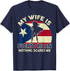 Puerto Rico Flag Shirt My Wife Is Puerto Rican Dad Gifts T-Shirt - T-Shirt | Navy