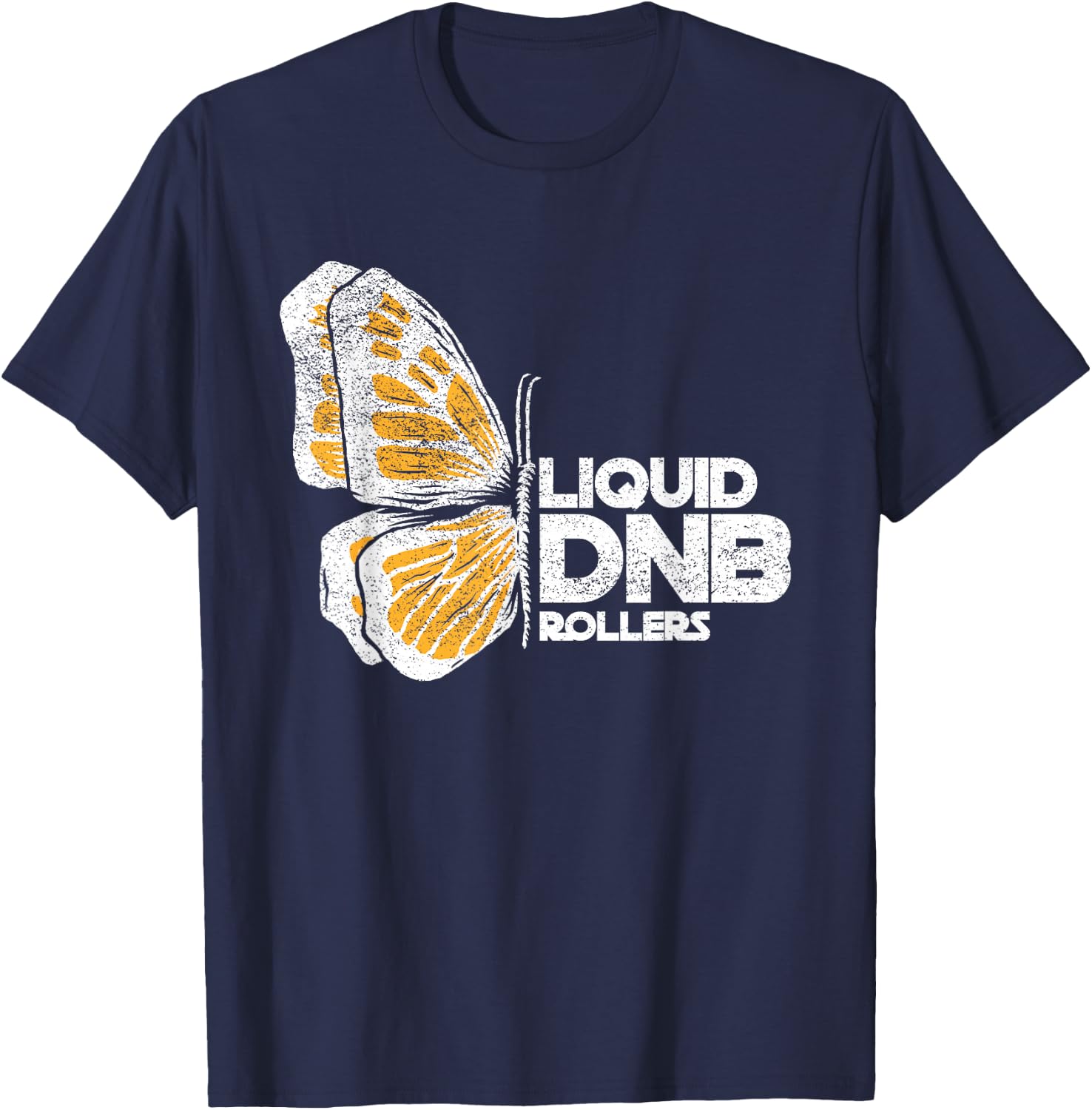 Liquid DnB Junglist Drum And Bass T-Shirt - T-Shirt | Navy
