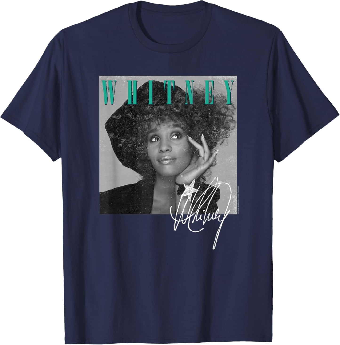 Whitney Houston Shooting Star T-Shirt - T-Shirt | Navy