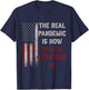 The Real Pandemic Is How Stupid Everyone Is 1776 Vintage T-Shirt - T-Shirt | Navy