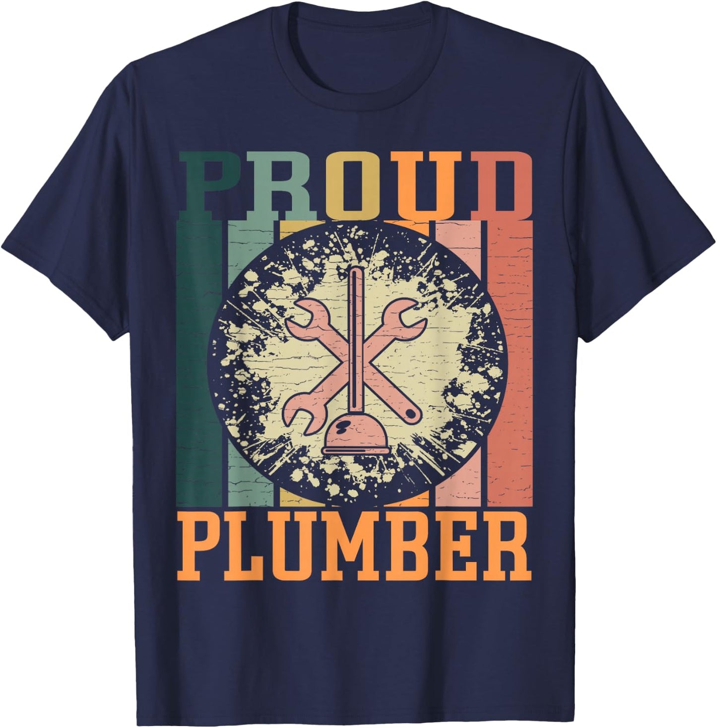 Proud Plumber T-Shirt - T-Shirt | Navy