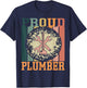 Proud Plumber T-Shirt - T-Shirt | Navy