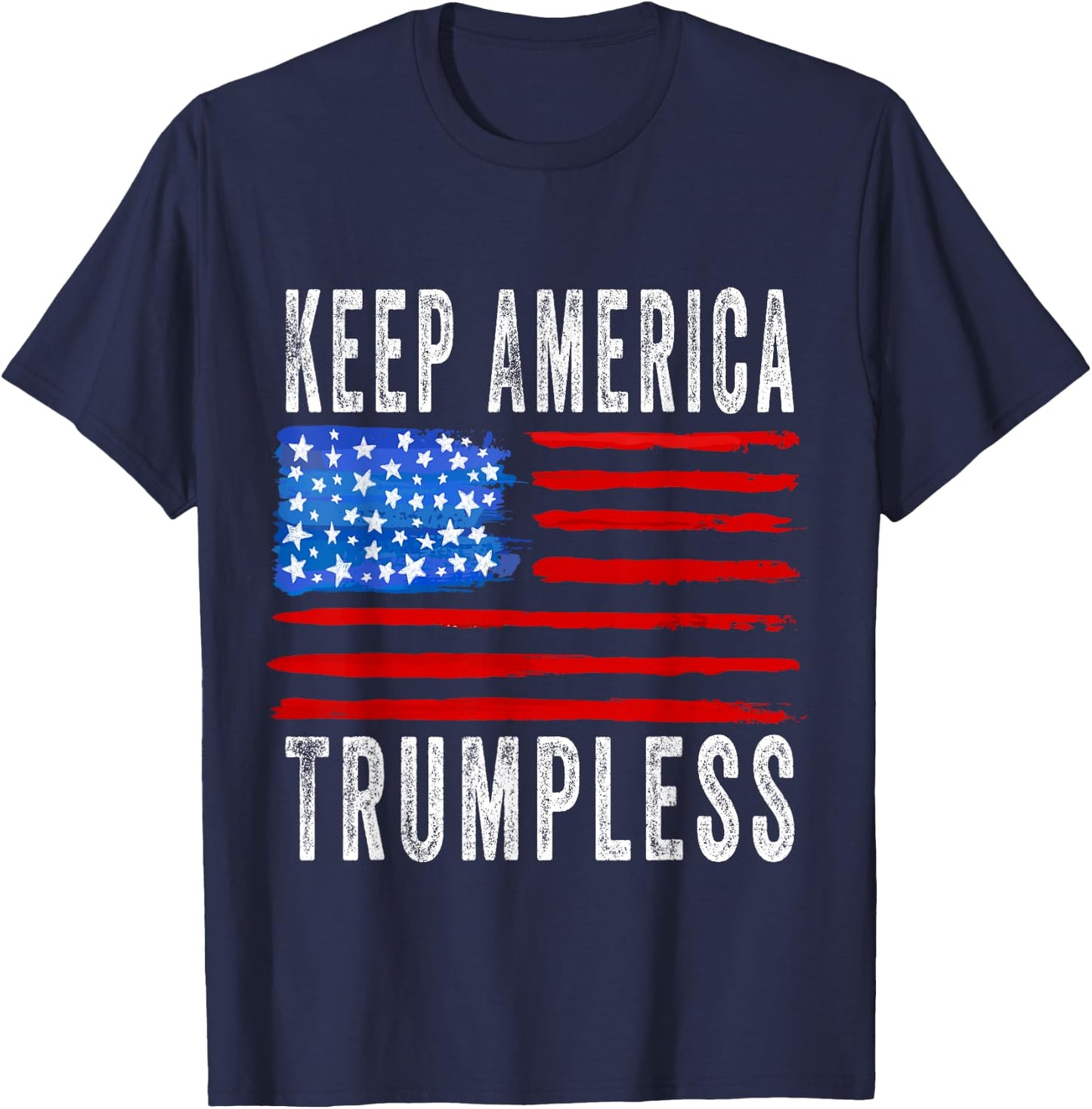 Keep America Trumpless T-Shirt - T-Shirt | Navy