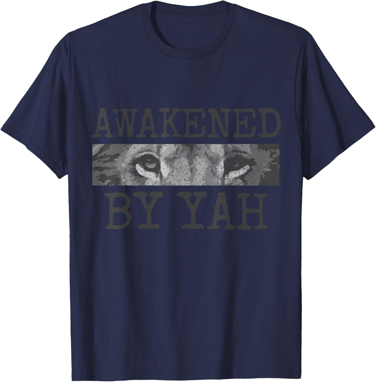 Hebrew Israelite Awakened By Yah Judah Lion Jew Jewish T-Shirt - T-Shirt | Navy